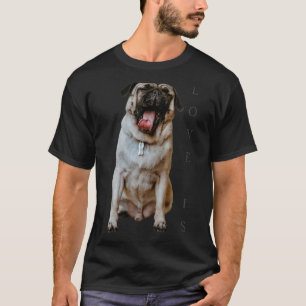 Mops Frauen Männer Mops Mama Vater Leben Liebe Hun T-Shirt