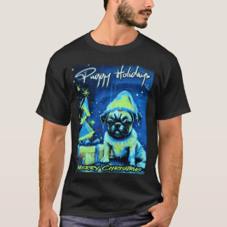 Mops FROHE WEIHNACHTEN 115 FROHE WEIHNACHTEN MOPPI T-Shirt