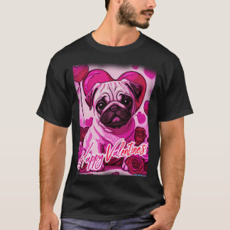 Mops FRÖHLICHE WEIHNACHTEN 169 Valentinstag FRÖHLI T-Shirt