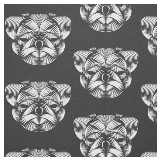 Mops - Füllfederhalter Stoff (Muster)