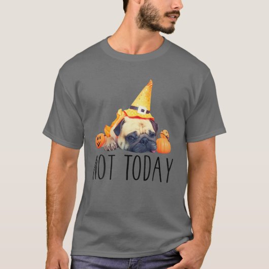Mops Funny Niedlicher Mops Haloween T-Shirt (Vorderseite)