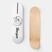 Mops für benutzerdefinierte Line-Art Skateboard (Vorderseite)