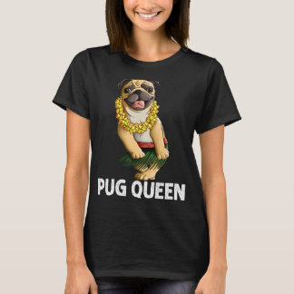 Mops für Frauen Oma Hula Tänzer Mops T-Shirt