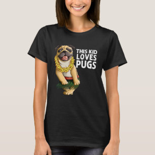 Mops für Kinder Jungen Mädchen Hula Dancer Mops T-Shirt