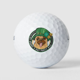 Mops für St Patrick's Day Paddy Party Golfball