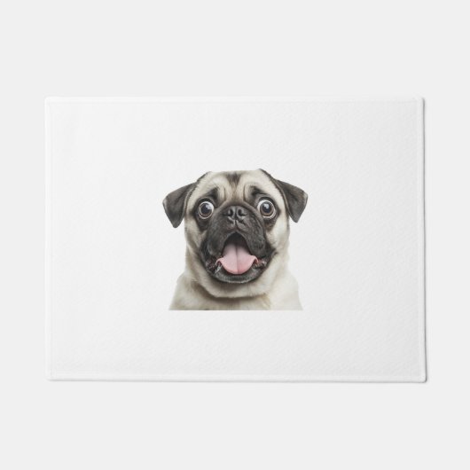Mops Fußmatte (Vorderseite)