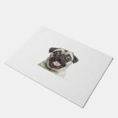 Mops Fußmatte (Schrägansicht)