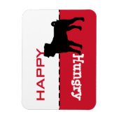 Mops Fütterte mir Anpassbare Wörter-Magnet-Zeichen Magnet (Vertikal)