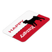 Mops Fütterte mir Anpassbare Wörter-Magnet-Zeichen Magnet (Linke Seite)