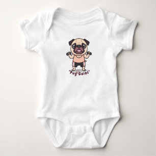 Mops Gains Baby T - Shirt - Niedlich & Funny Mops