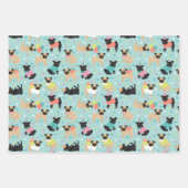 Mops Geburtstagsfeier Geschenkpapier Set (Vorderseite 3)