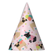 Mops Geburtstagsfeier Partyhütchen (Links)