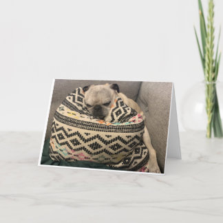 Mops Geburtstagskarte - Happy Place Karte