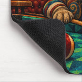 Mops, geometrisches Mosaik Mousepad (Ecke)