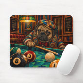 Mops, geometrisches Mosaik Mousepad (Mit Mouse)