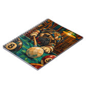 Mops, geometrisches Mosaik Notizblock (Linke Seite)
