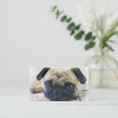 Mops-Geschäfts-Karten Visitenkarte (Stehend Vorderseite)