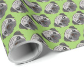 Mops-Geschenk-Verpackungs-Papier Geschenkpapier (Rolleneckpunkt)