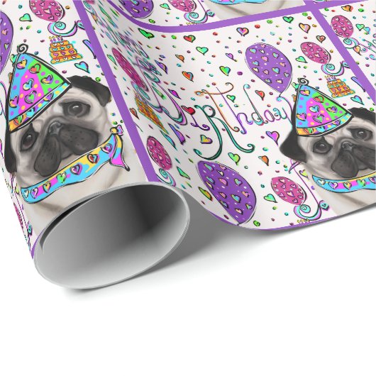 MOPS GESCHENKPAPIER (Rolleneckpunkt)