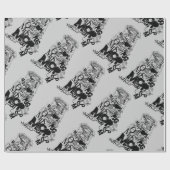 Mops Geschenkpapier (Flach)