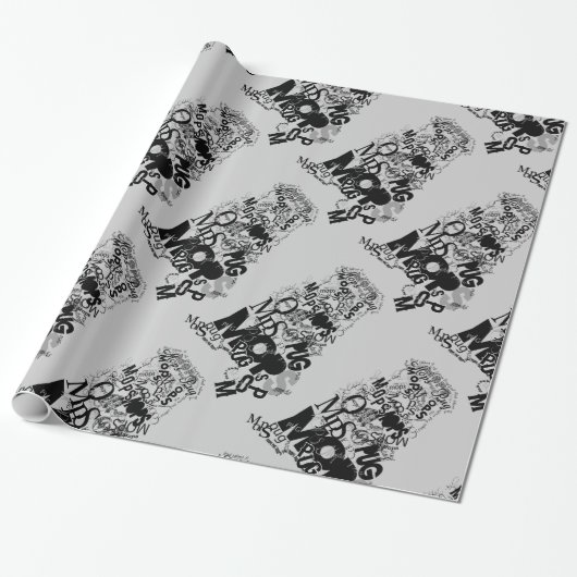 Mops Geschenkpapier (Ungerollt)
