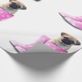 Mops Geschenkpapier (Ecke)