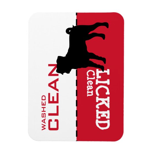 Mops Geschirrspüler Magnet-Zeichen Magnet (Vertikal)