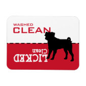 Mops Geschirrspüler Maßgeschneiderte Wörter Magnet (Horizontal)