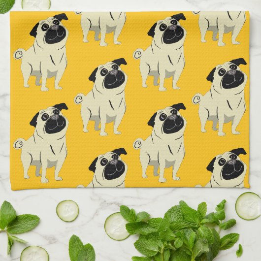 Mops Geschirrtuch (Gefaltet)