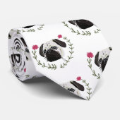 Mops Gesicht, Hundekunst Krawatte (Gerollt)