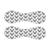 Mops-Gesicht-Silhouette Baseball (Paneele)