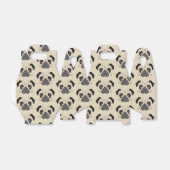 Mops-Gesicht-Silhouette Geschenkschachtel (Ungefaltet)