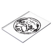 Mops-Gesichts-Notizbuch Notizblock (Linke Seite)