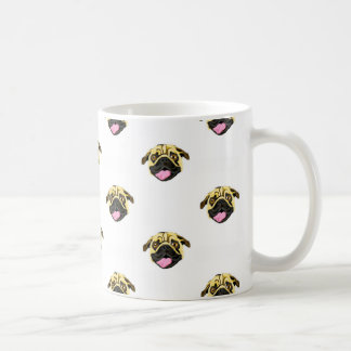 Mops-Gesichtspresse Weiß 325 ml Klassische Tasse