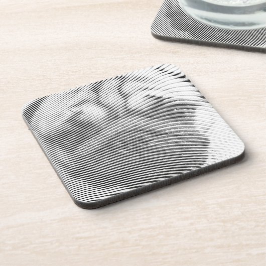 Mops Getränkeuntersetzer (Linke Seite)