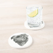 Mops Getränkeuntersetzer (Seite)