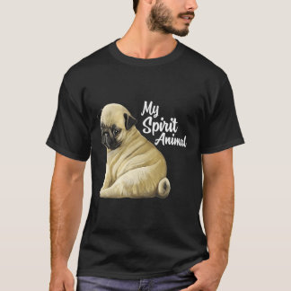 Mops Gifts Spirit Animal Mops Lover Funny Mops Dog T-Shirt