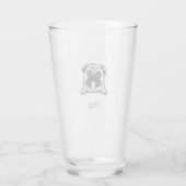 Mops Glass Tumbler (Rückseite)