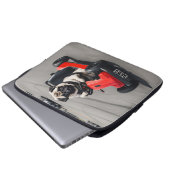 Mops-Go-Kart-Rennen Laptopschutzhülle (Vorne Knopf)