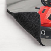Mops-Go-Kart-Rennen Mousepad (Ecke)