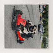 Mops-Go-Kart-Rennen Puzzle (Horizontal)