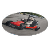 Mops-Go-Kart-Rennen Schneidebrett (Ecke)