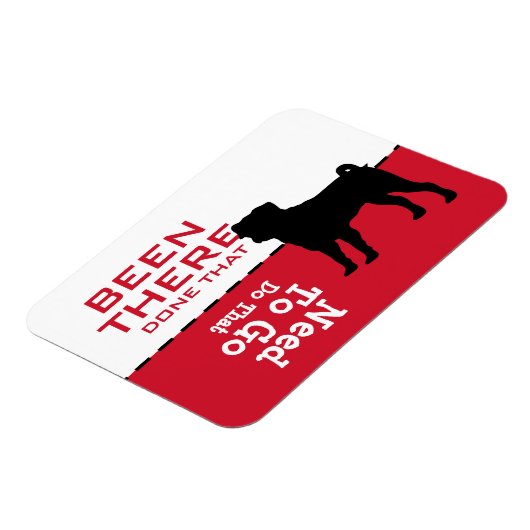 Mops Go Potty anpassen Ihre Worte Magnet-Zeichen Magnet (Linke Seite)