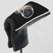 Mops Golf Headcover (3/4 Vorderseite)