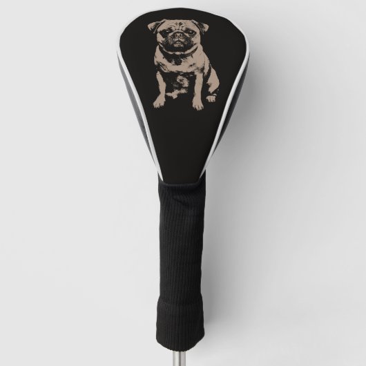 Mops  golf headcover (Vorderseite)