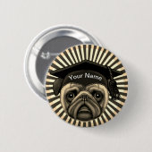 Mops Grad Button (Vorne & Hinten)