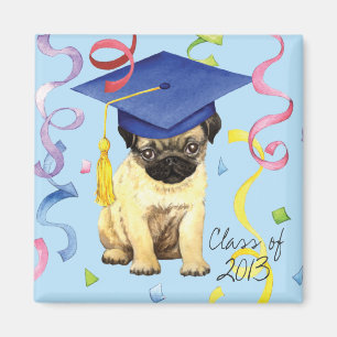 Mops Graduate Magnet