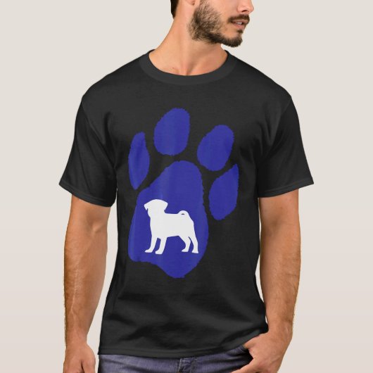 Mops-Grafik T-Shirt (Vorderseite)