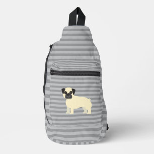 Mops Grau Lined Crossbody Bag