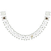 Mops Greenery Baby Shower Puppy Banner (Alle)